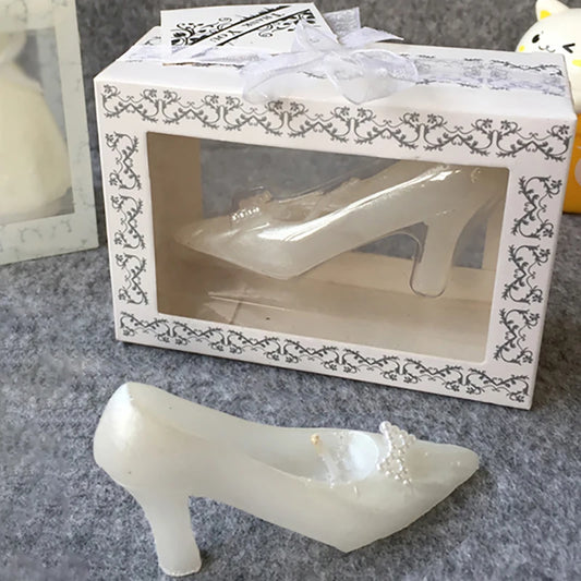 1Pc decorazione di nozze tacchi alti candela scarpe Creative a forma di festa di Festival candela profumata casa Desktop ornamenti di candele regali