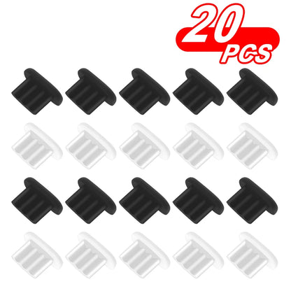 Tappo di polvere in silicone/porta di ricarica del telefono/Adatto per iPad Air/iPhone 14 Plus 13 12 Mini 11 Pro Max XR/  Adatto per spine morbide della porta micro USB
