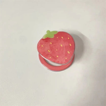 Supporto magnetico coreano carino fragola rossa impugnatura Tok Griptok supporto per telefono supporto per iPhone 15 per Pad Magsafe Smart Tok