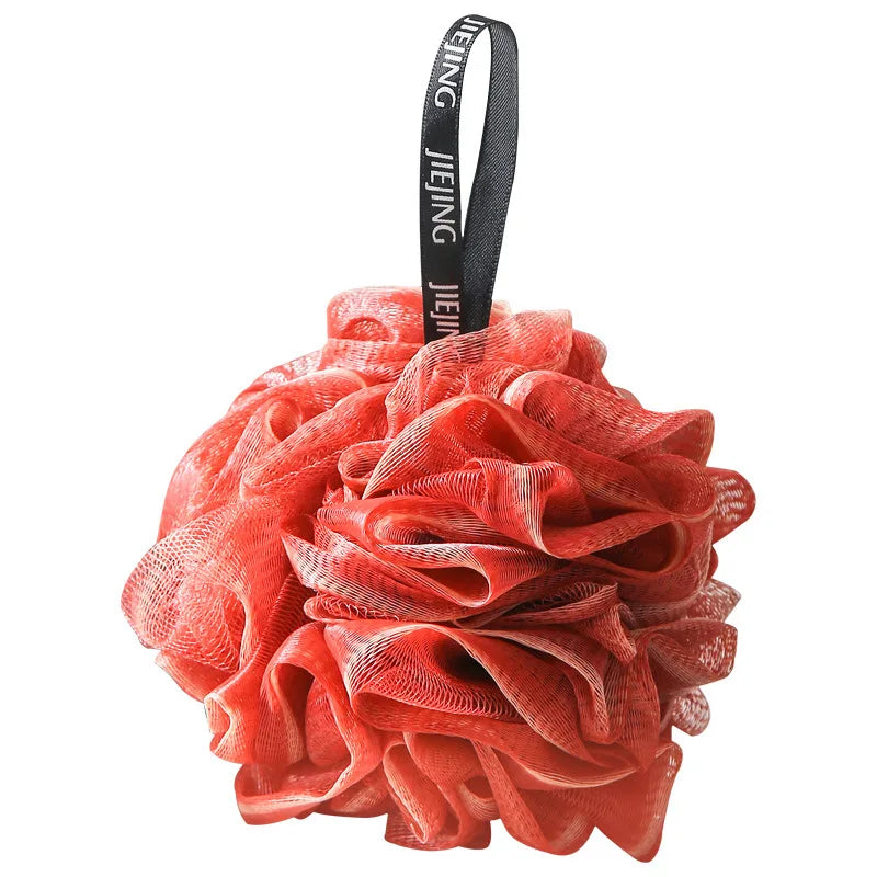 Sfere di spugna da bagno a rete morbida Detergente per il corpo Scrubber esfolianti Sfera da bagno Spazzole per pulizia in nylon Soffio per doccia Fiore da bagno di fascia alta