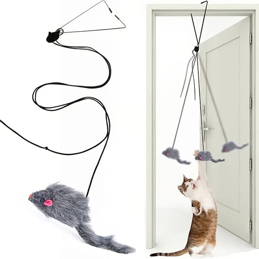 Giocattolo per gatti sospeso alla porta Allevia lo stress Giocattolo sospeso per porta OmDoor vivente per gattino sospeso nel soggiorno