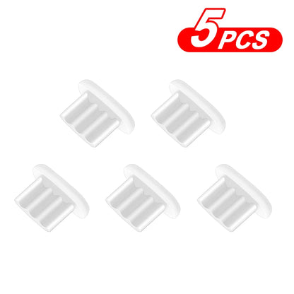 Tappo di polvere in silicone/porta di ricarica del telefono/Adatto per iPad Air/iPhone 14 Plus 13 12 Mini 11 Pro Max XR/  Adatto per spine morbide della porta micro USB