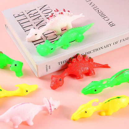 Dito Catapulta Dinosauro Turchia Romanzo e divertimento Scherzo Giocattolo di gomma morbida Scuola materna Gioco per bambini Giocattoli Giocattoli di decompressione per adulti
