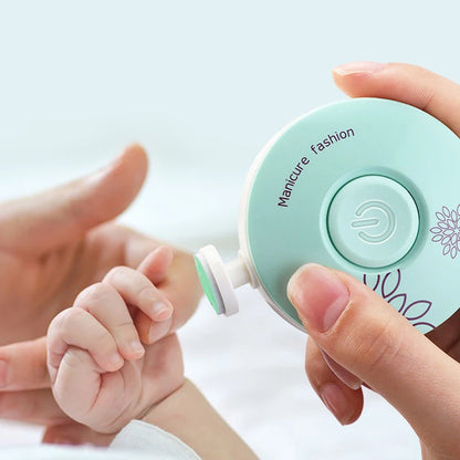 Tagliaunghie elettrico per bambini Strumento per lucidare le unghie per bambini Forbici per manicure per neonati Kit per l'igiene del bambino Tagliaunghie per neonati per neonato