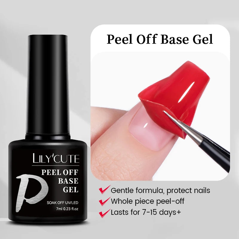 LILYCUTE Smalto per unghie gel glitterato Nero Argento Smalto gel con paillettes super brillanti Soak Off UV LED Gel UV semipermanente per unghie