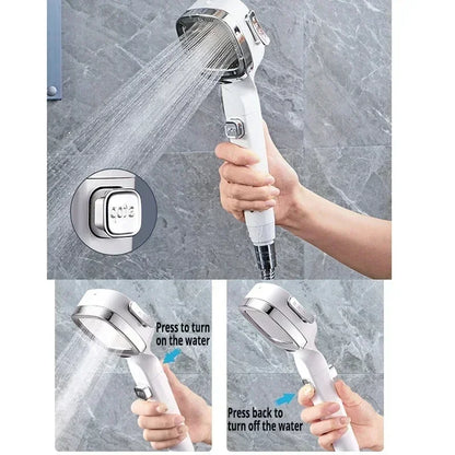 Xiaomi 2025 Nuovo Doccia Booster Soffione Potente Modalità Booster Docce Palmare Soffione Bagno Rubinetto Rubinetto Rubinetto Set di Accessori