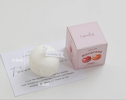Candele profumate Macaron profumate per piante naturali Yulan Magnolia Frutta profumata Aromaterapia Festa Candela domestica con foglie rosse fresche