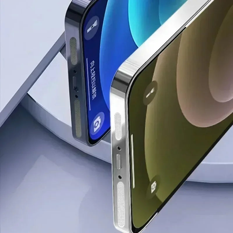 1-12 pezzi universale in rete metallica antipolvere adesivo adesivo per telefono rete per iPhone porta di ricarica protezione foro per altoparlante anti-polvere