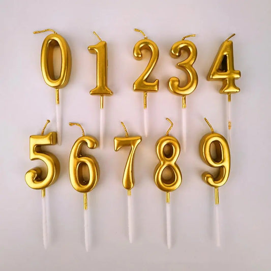 Candele per feste convenienti in ABS, eleganti, alla moda, per il numero di compleanno per il compleanno