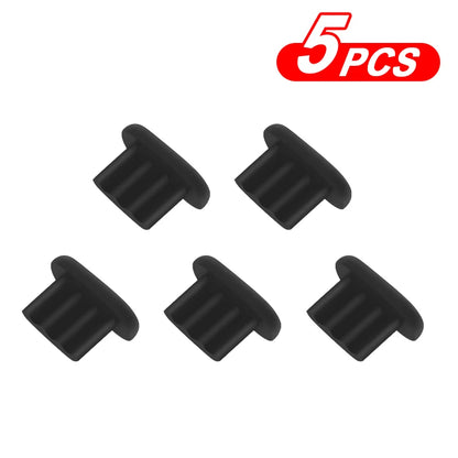 Tappo di polvere in silicone/porta di ricarica del telefono/Adatto per iPad Air/iPhone 14 Plus 13 12 Mini 11 Pro Max XR/  Adatto per spine morbide della porta micro USB
