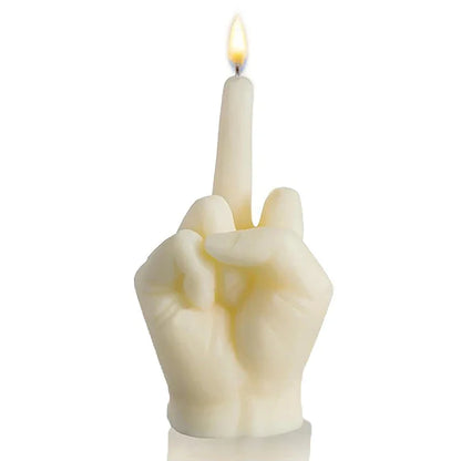 1 pz nuovo modello a forma di dito medio candele profumate divertenti peculici piccoli regali decorazioni per la casa ornamenti candela di compleanno