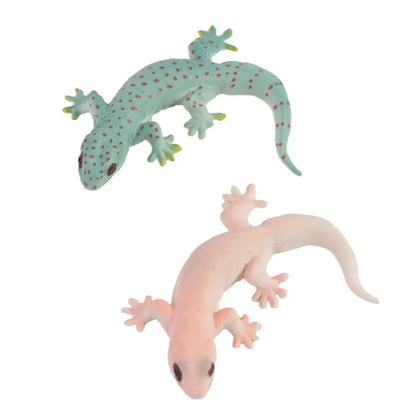 Geco Scherzo Puntelli Simulazione Lucertola Figure Figurine di animali Giocattoli cognitivi Figura Giocattoli animali Giochi per famiglie Lucertole Modello d'azione