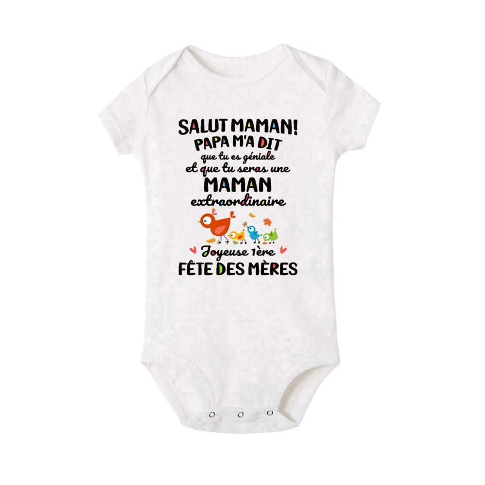Sei la migliore mamma Felice prima festa della mamma Body stampato per neonato Simpatico pagliaccetto estivo per neonato Ragazzi Ragazze Tuta a maniche corte