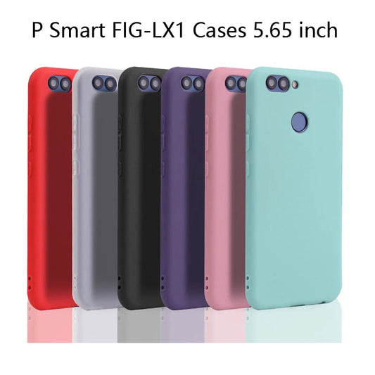 Custodia per telefono in silicone color caramello per Huawei P Smart 2017 PSmart FIG-LX1 Custodie P smart Cover posteriore in TPU morbido opaco da 5,65 pollici