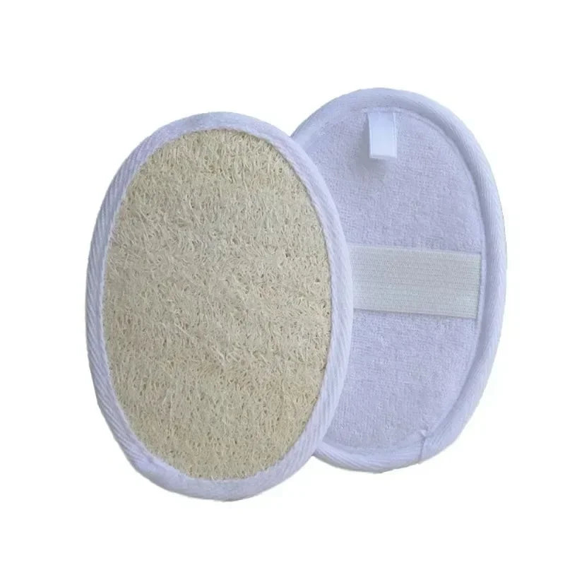Spazzola da bagno in luffa naturale Scrub corpo morbido Scrub esfoliante Doccia Luffa Spugna Esfoliante Massaggiatore Pulizia profonda Strumenti da bagno