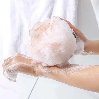 Sfere di spugna da bagno a rete morbida Detergente per il corpo Scrubber esfolianti Sfera da bagno Spazzole per pulizia in nylon Soffio per doccia Fiore da bagno di fascia alta