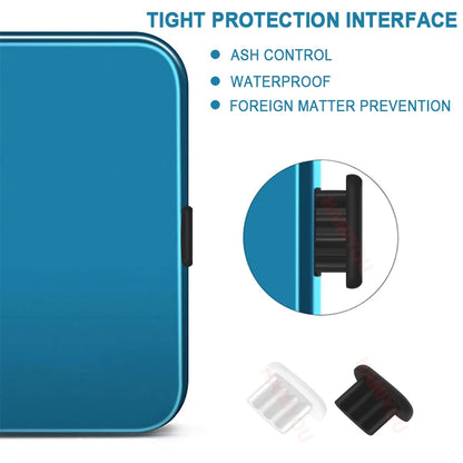 Tappo di polvere in silicone/porta di ricarica del telefono/Adatto per iPad Air/iPhone 14 Plus 13 12 Mini 11 Pro Max XR/  Adatto per spine morbide della porta micro USB