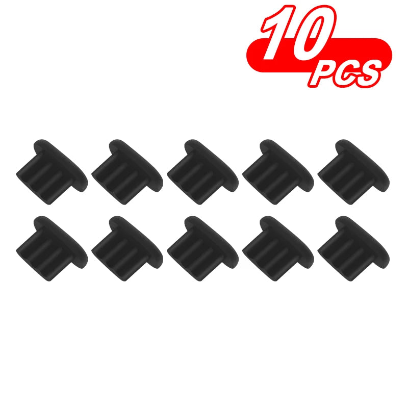 Tappo di polvere in silicone/porta di ricarica del telefono/Adatto per iPad Air/iPhone 14 Plus 13 12 Mini 11 Pro Max XR/  Adatto per spine morbide della porta micro USB