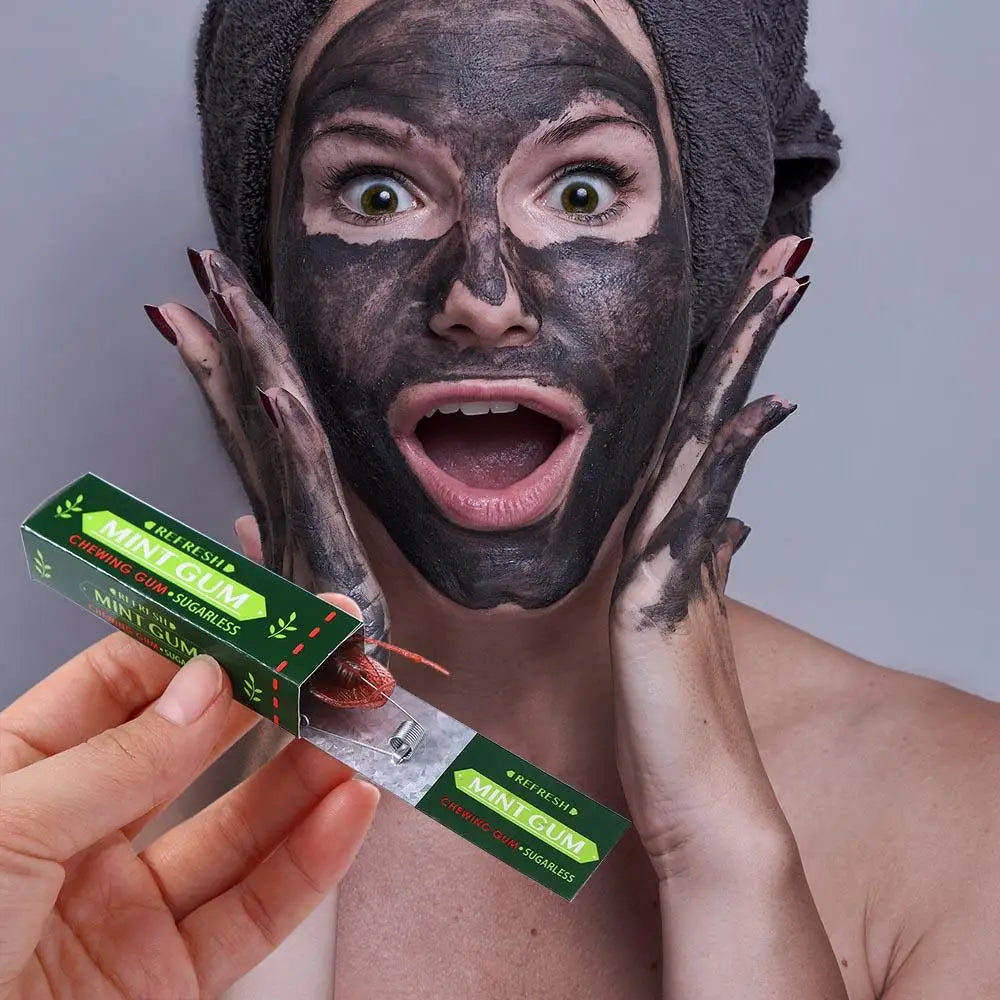 Regalo Simulazione Scherzo Bavaglio Parodia Giocattoli Per I Bambini Tirare La Testa Gomma da Masticare Scioccante Scarafaggio Scherzo Trucco Giocattolo Gomma da Masticare Giocattolo