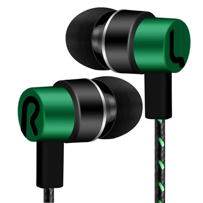 Cuffie cablate da 3,5 mm 2 Auricolari stereo in-ear di base Auricolari mobili Cuffie con effetto stereo per bassi eccellenti