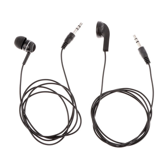 Cuffie cablate da 3,5 mm Auricolari stereo in-ear singoli Nessun microfono Auricolare per PC Computer portatile MP3 MP4 Telefono cellulare