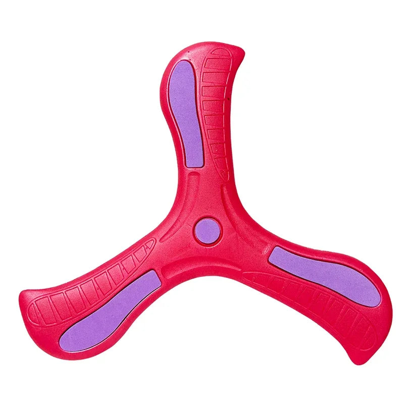 Bambini Boomerang Morbido Croce a tre foglie Giocattolo interattivo da esterno per bambini adulti Educazione precoce Puzzle Regalo di decompressione