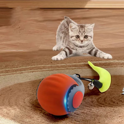 Giocattoli interattivi per gatti Palla rotolante automatica Coda finta Ricaricabile Smart Pet Giocattolo elettrico Addestramento per cani e gatti Imitare il mouse