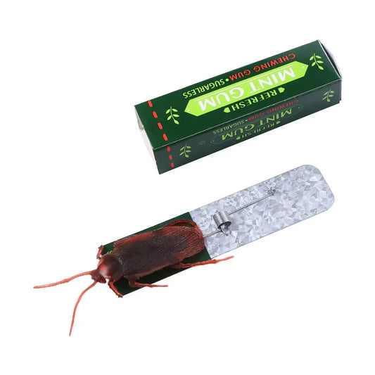 Regalo Simulazione Scherzo Bavaglio Parodia Giocattoli Per I Bambini Tirare La Testa Gomma da Masticare Scioccante Scarafaggio Scherzo Trucco Giocattolo Gomma da Masticare Giocattolo