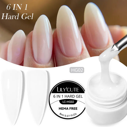 LILYCUTE Smalto per unghie gel glitterato Nero Argento Smalto gel con paillettes super brillanti Soak Off UV LED Gel UV semipermanente per unghie