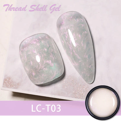 LILYCUTE Smalto per unghie gel glitterato Nero Argento Smalto gel con paillettes super brillanti Soak Off UV LED Gel UV semipermanente per unghie