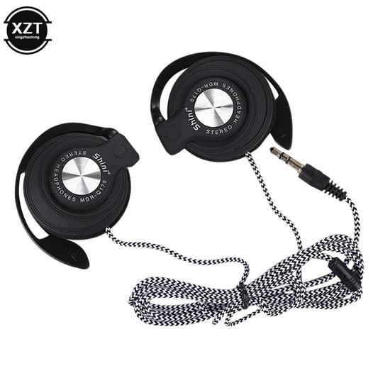 Cuffie cablate cuffie HIFI Heavy Bass auricolari con gancio per l'orecchio regolabile Over-ear auricolari musicali per telefono