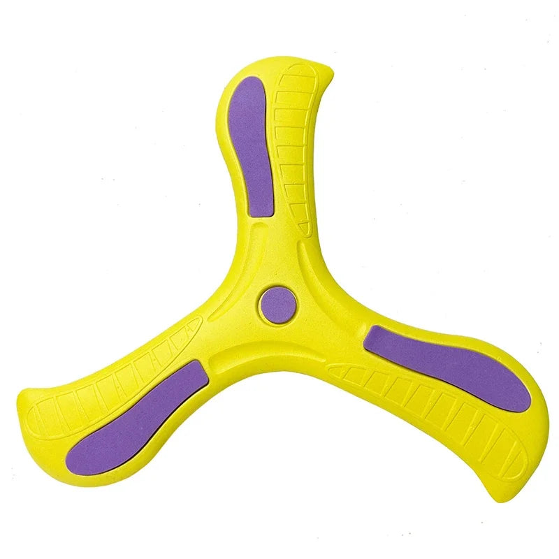 Bambini Boomerang Morbido Croce a tre foglie Giocattolo interattivo da esterno per bambini adulti Educazione precoce Puzzle Regalo di decompressione
