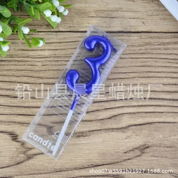 1 pz buon compleanno numero torta candele 0 1 2 3 4 5 6 7 8 9 Cake Topper oro nastro nero compleanno candela festa regalo casa Docer