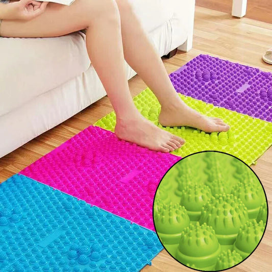 Tappetino da massaggio piastra di pressione plantare per dita massaggio ai piedi giocattolo sensoriale per bambini e adulti addensato per alleviare la tensione divertente tappetino da gioco