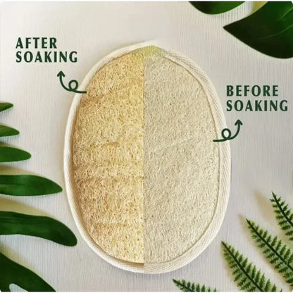 Spazzola da bagno in luffa naturale Scrub corpo morbido Scrub esfoliante Doccia Luffa Spugna Esfoliante Massaggiatore Pulizia profonda Strumenti da bagno