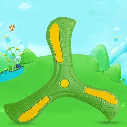 Bambini Boomerang Morbido Croce a tre foglie Giocattolo interattivo da esterno per bambini adulti Educazione precoce Puzzle Regalo di decompressione