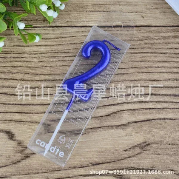 1 pz buon compleanno numero torta candele 0 1 2 3 4 5 6 7 8 9 Cake Topper oro nastro nero compleanno candela festa regalo casa Docer