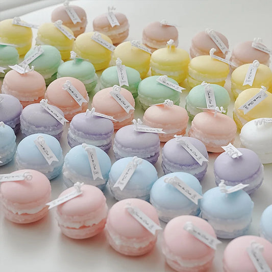 Candele profumate Macaron profumate per piante naturali Yulan Magnolia Frutta profumata Aromaterapia Festa Candela domestica con foglie rosse fresche
