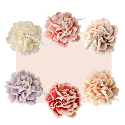Garofano a forma di fiore candela profumata fatta a mano ornamenti per aromaterapia domestica festa della mamma regalo a mano per ragazza decorazione per feste