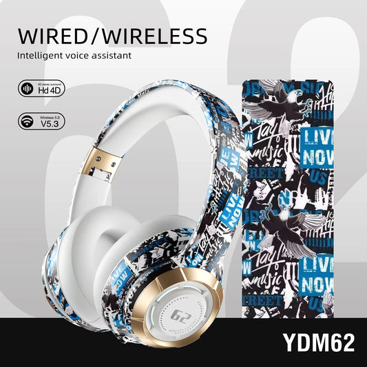 TWS Bluetooth 5.3 cuffie Hi-Res Audio Over Ear cuffie Wireless Monitor da Studio professionale cuffie DJ supporta la scheda TF