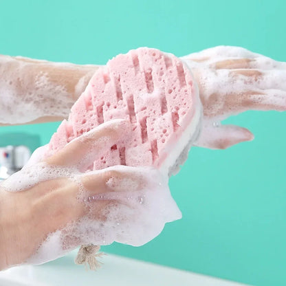 Asciugamano da bagno in spugna a 3 strati Scrub corpo Spazzola da massaggio Pulizia profonda Panno per il viso Scrubber per la pelle Esfoliante Cura della pelle Accessori per la doccia