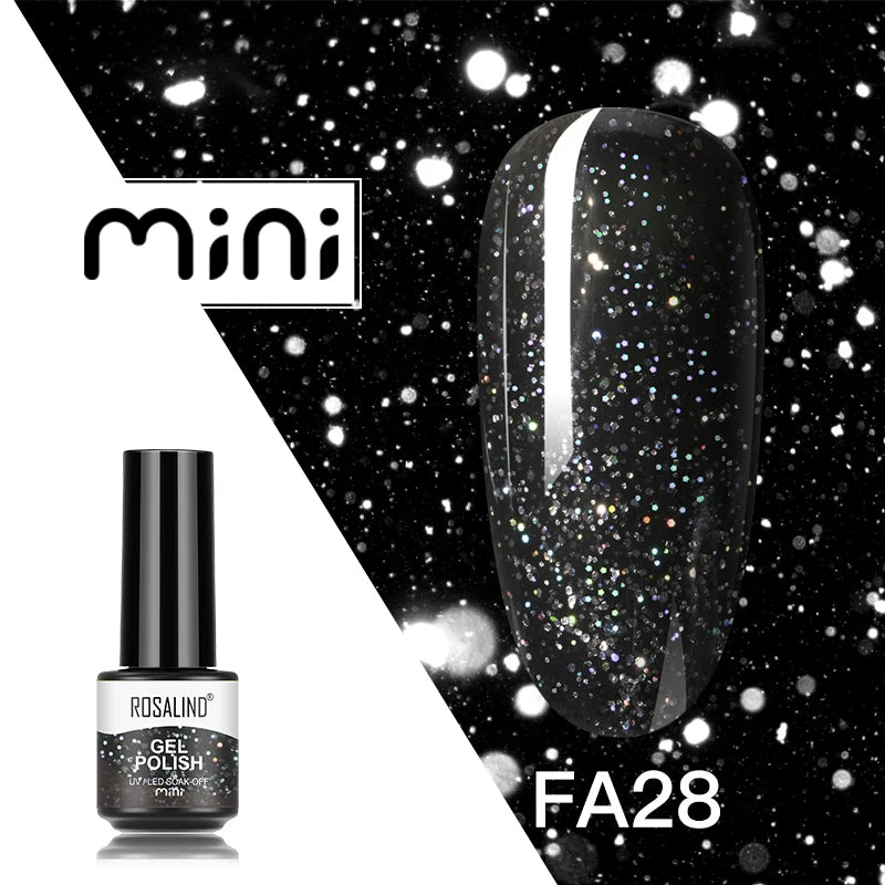 ROSALIND 120 colori smalto per unghie Glitter Shiny Base Gel Top Coat UV LED Gel Nail Art vernice Manicure Gel per unghie Semi permanente