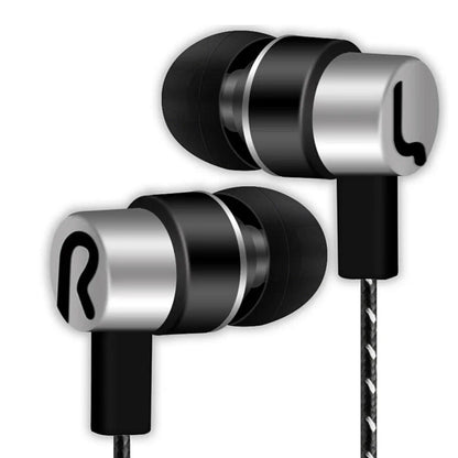 Cuffie cablate da 3,5 mm 2 Auricolari stereo in-ear di base Auricolari mobili Cuffie con effetto stereo per bassi eccellenti