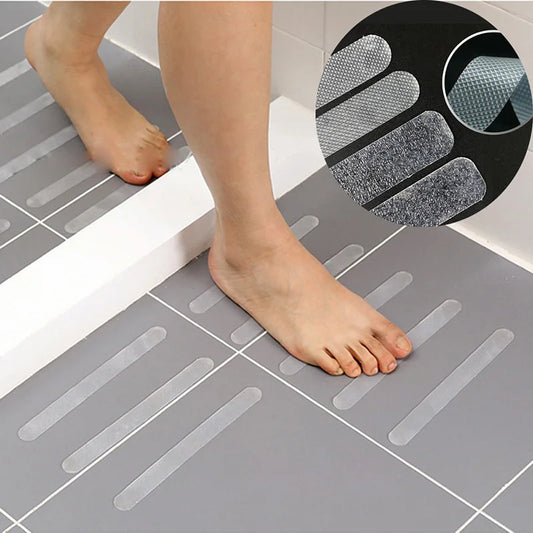 Strisce per doccia antiscivolo Adesivi per doccia trasparenti per bagno Strisce di sicurezza per bagno Strisce antiscivolo per vasca da bagno Doccia Scale Pavimenti