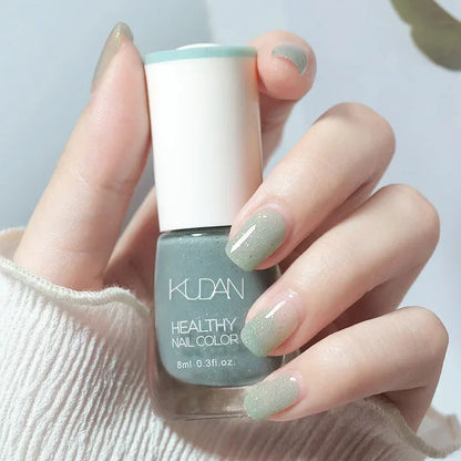 Smalto per unghie senza lampada da forno bianco Fine Glitter Non-Baking Non-peel trasparente lucido olio Base Coat smalto per unghie nudo