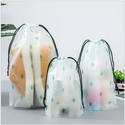 Borsa per cosmetici impermeabile in EVA Borsa da viaggio per donna con coulisse Borsa per trucco per nuoto Borsa per il bagno Borsa per il lavaggio Forniture per la spiaggia al mare