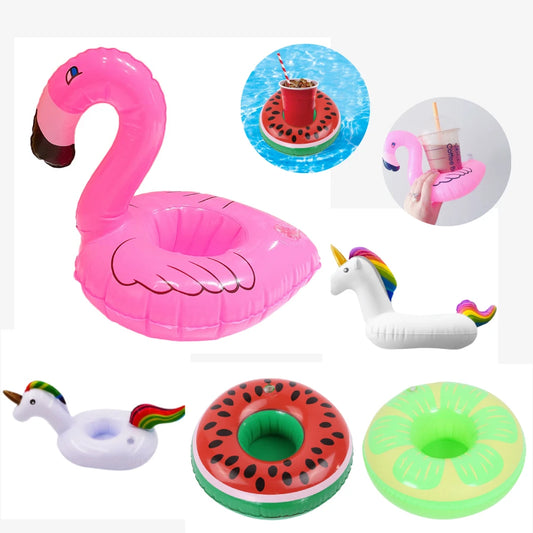 Portabicchieri gonfiabile galleggiante Decorazioni per feste Portabicchieri per acqua Giocattoli per piscina Gonfiabili da spiaggia Prodotto per le vacanze estive