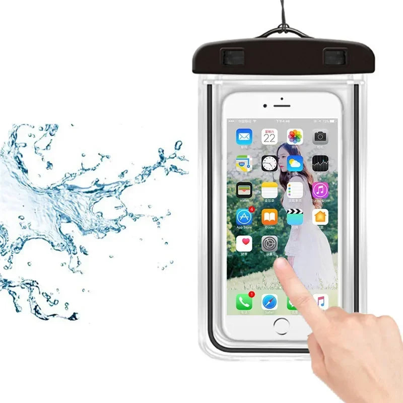Custodia impermeabile per telefono Drift Diving Borsa da nuoto Borsa subacquea asciutto Custodia per telefono Sport acquatici Spiaggia Piscina Sci 6 pollici
