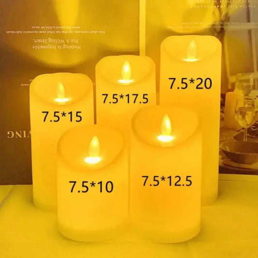 PaaMaa Lampada a candela elettrica a LED Candele senza fiamma altalena Candele alimentate a batteria per decorazioni di nozze Forniture per feste di compleanno