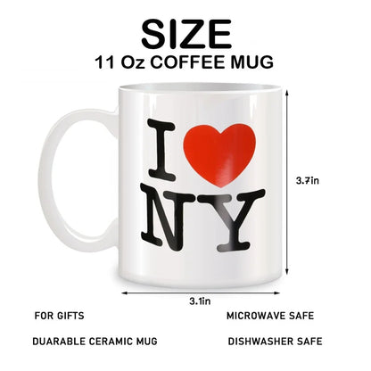 I Love NY Mugs For New York City Gifts novità caffè tazze da tè in ceramica bianco 11 oz